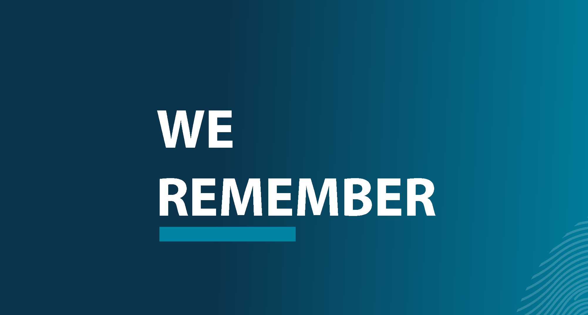 #WeRemember
